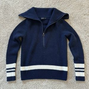 Vineyard Vines 1/2 Zip Striped Nautical Navy Sweater - Size M